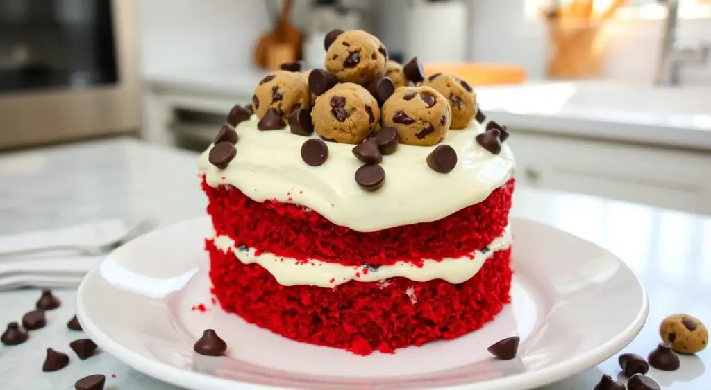 cookies dough red velvet cake