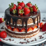 Strawberry & Chocolate Cake