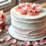 Rosewater milk cake