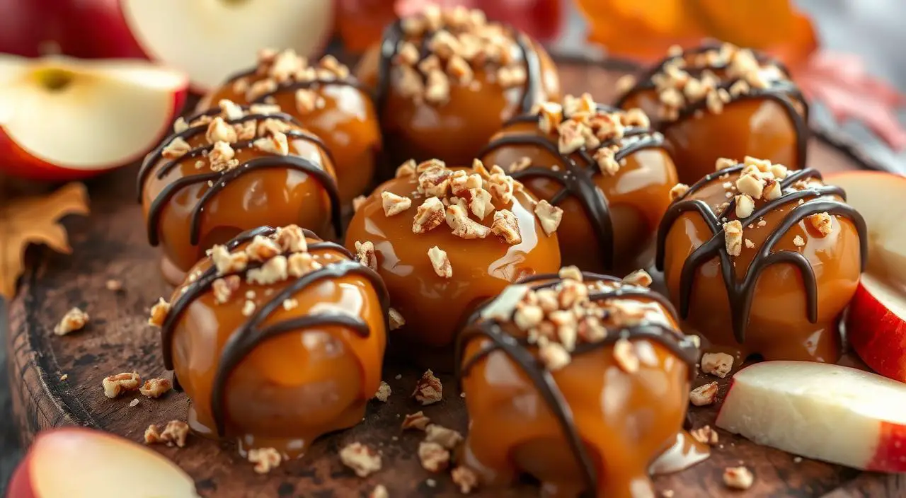 caramel apple bites