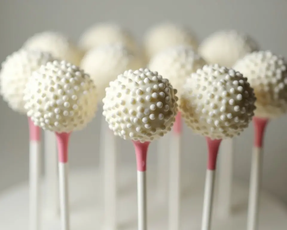 golf ball cake pops