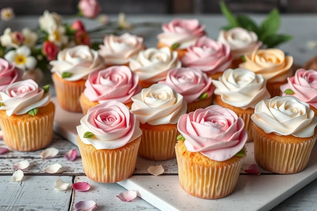 floral cupcakes