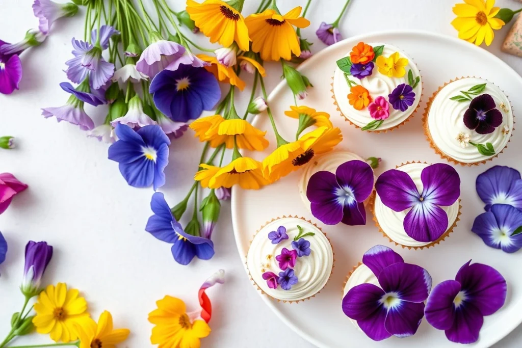 floral cupcakes