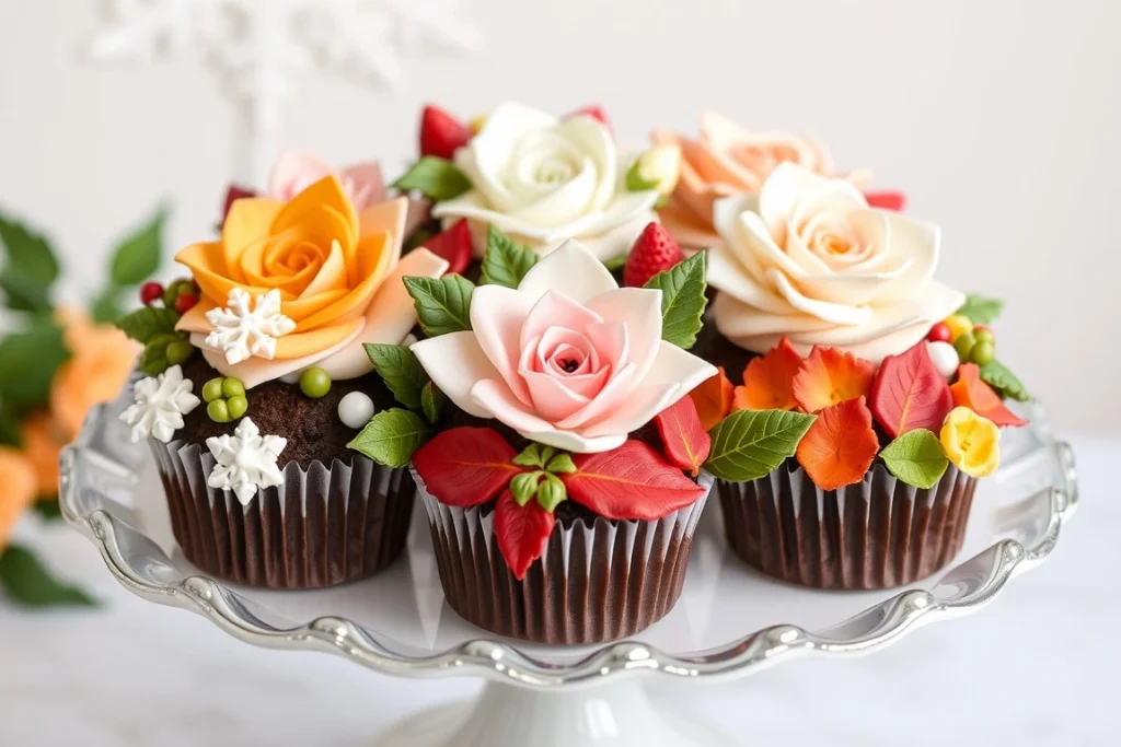 floral cupcakes