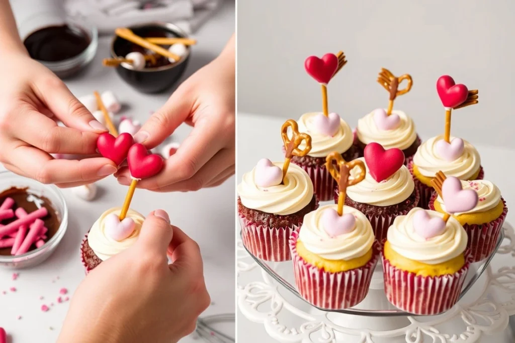 bow arrow cupcakes recipe