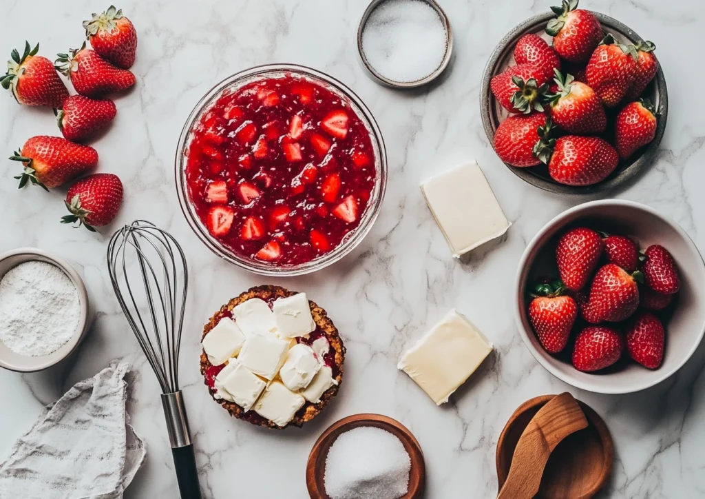 strawberry cheesecake dump cake