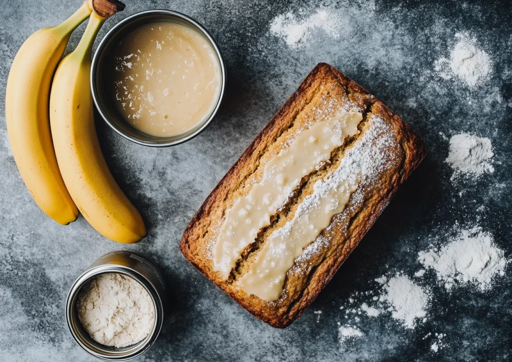 3 ingredient banana bread