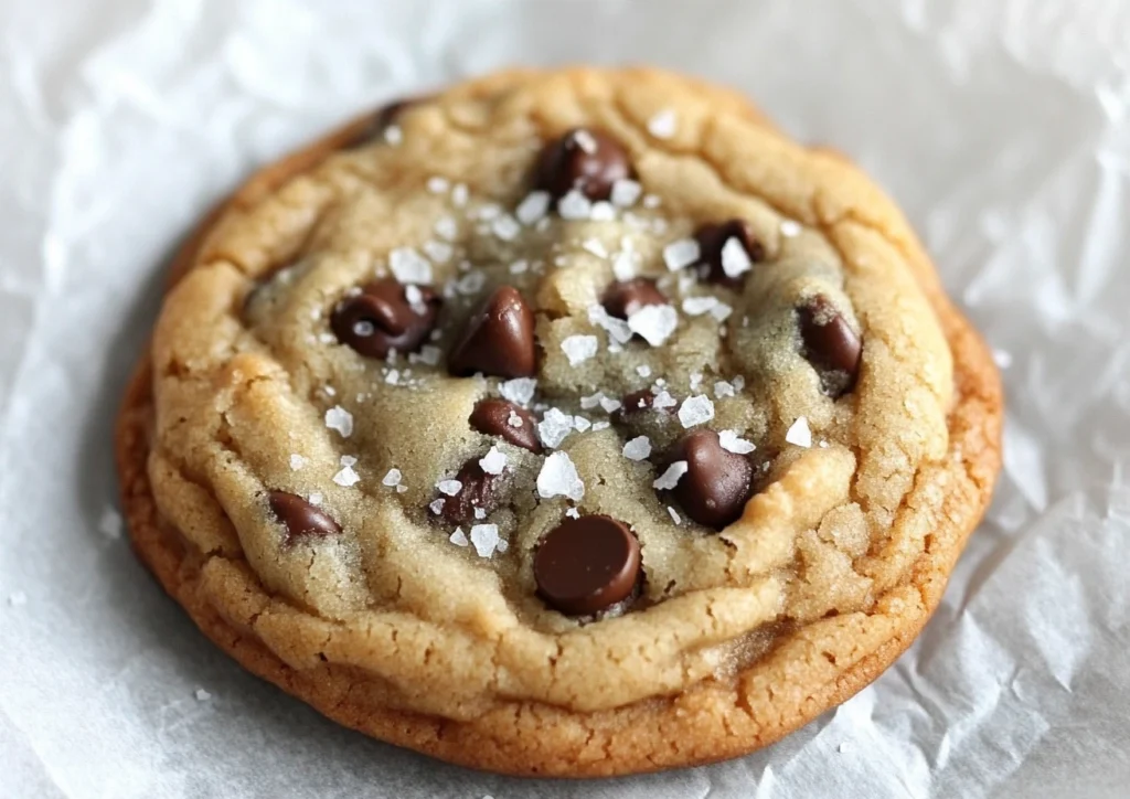Single serve chocolate chip cookie.