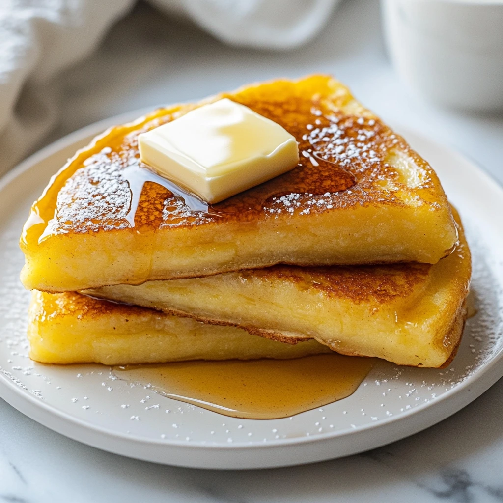 Stack of Baked German Pancake