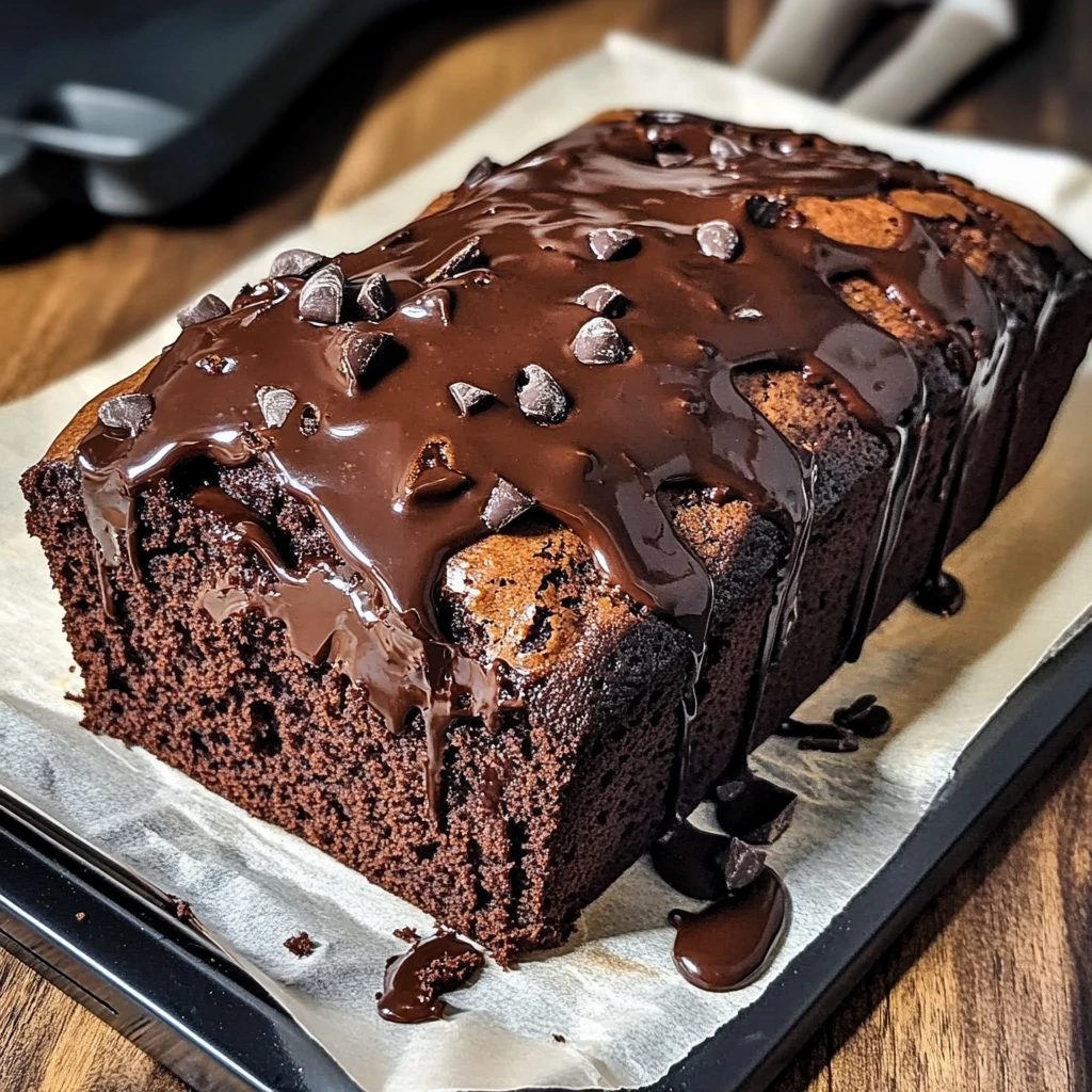 Hot Fudge Brownie Bread
