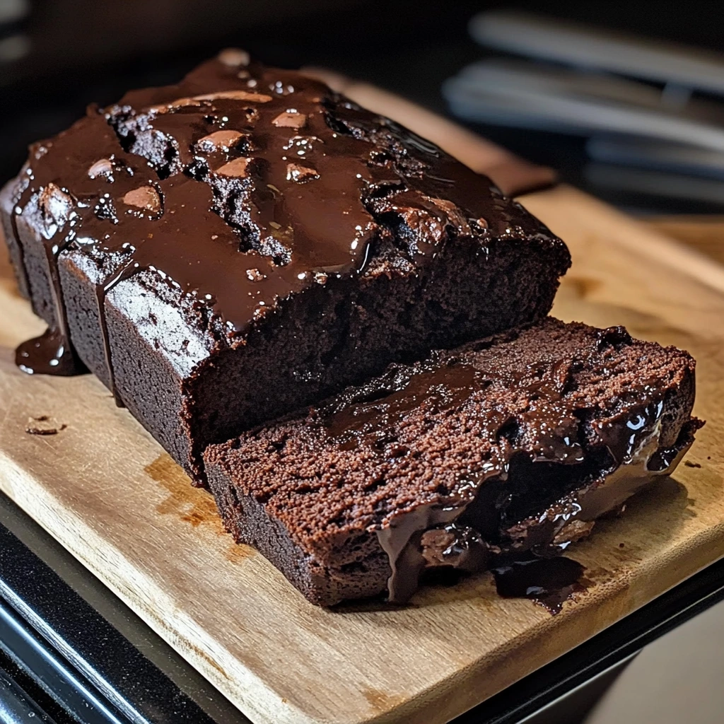 Hot Fudge Brownie Bread