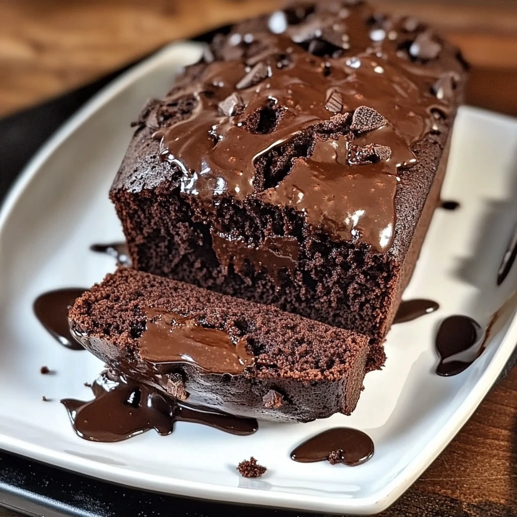 Hot Fudge Brownie Bread