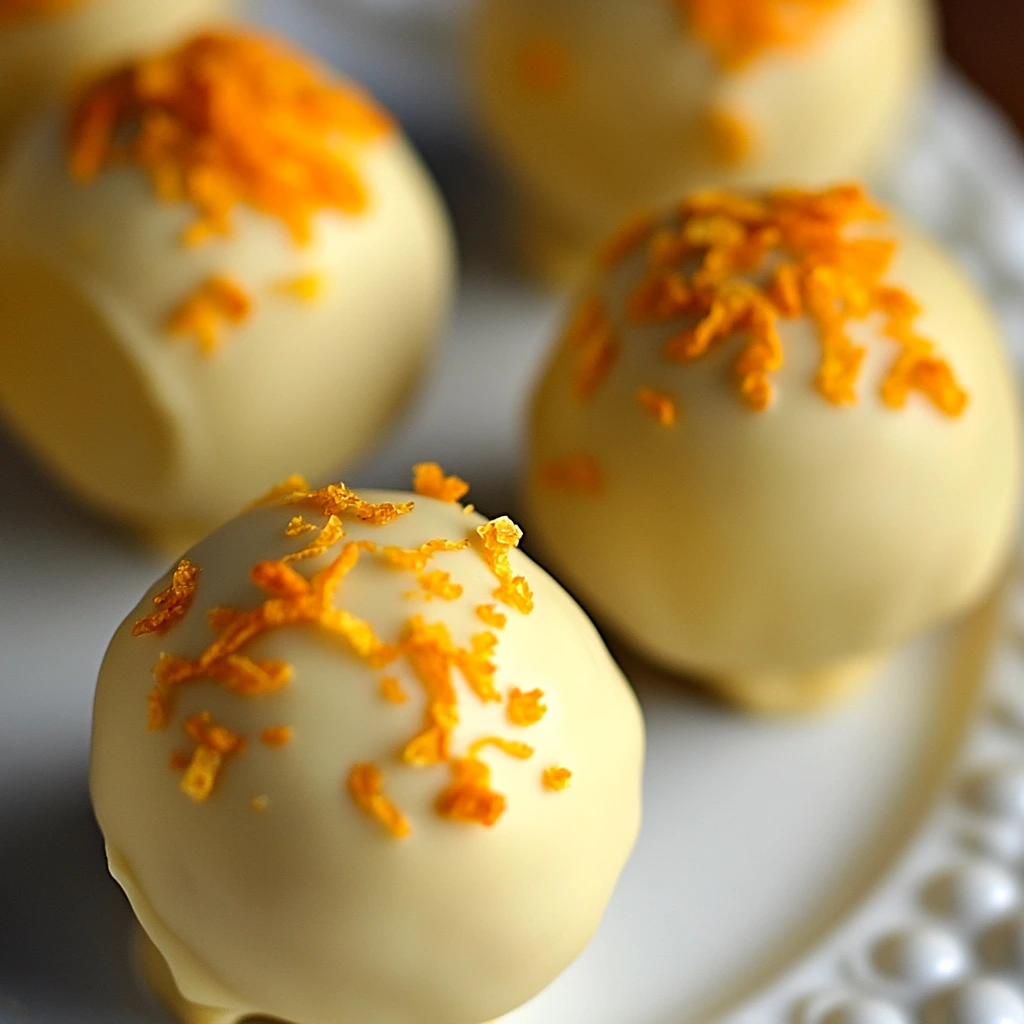 No Bake Orange Creamsicle Truffles