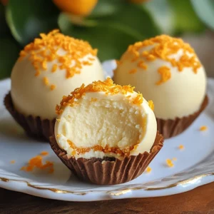 No Bake Orange Creamsicle Truffles