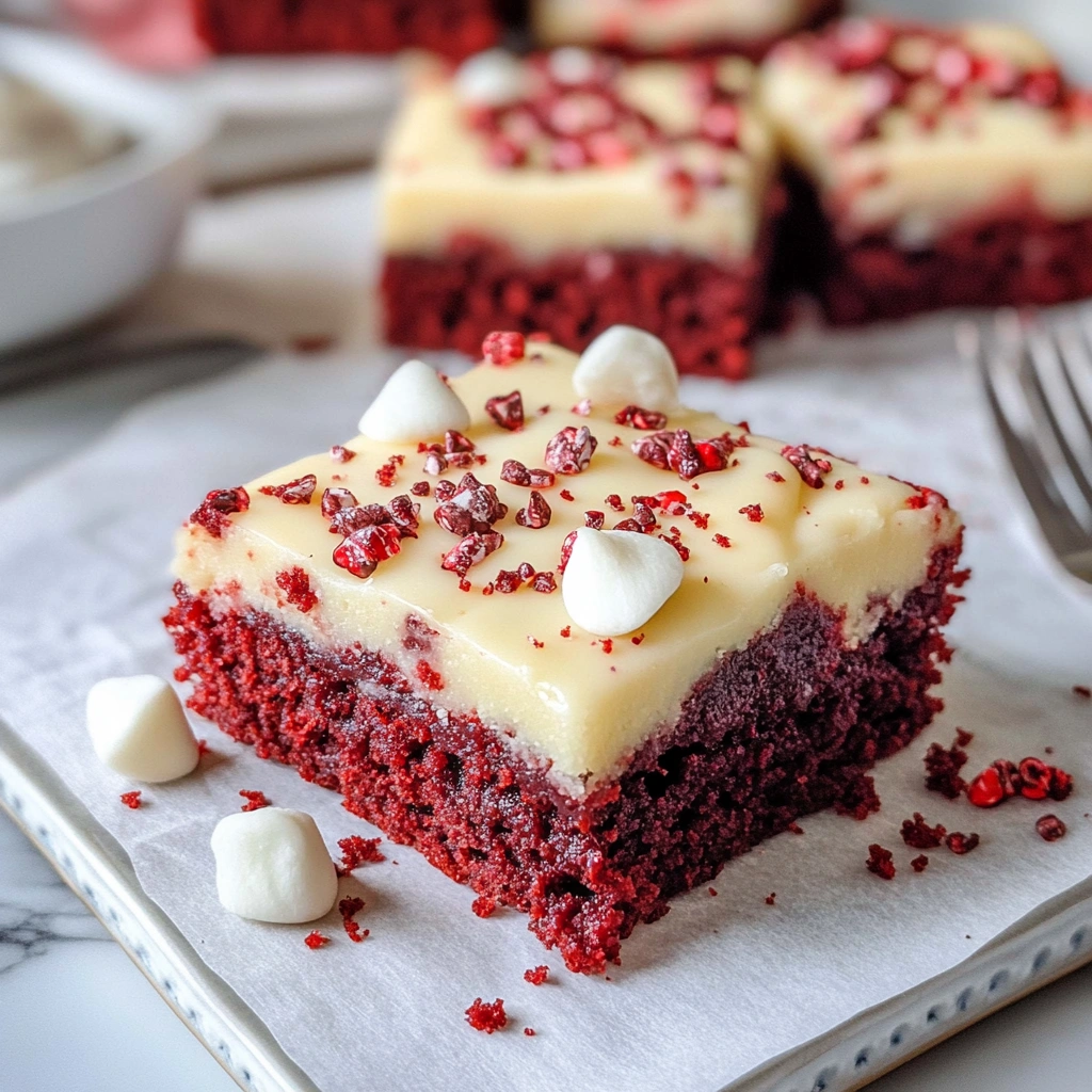 Red Velvet Cookie Bars