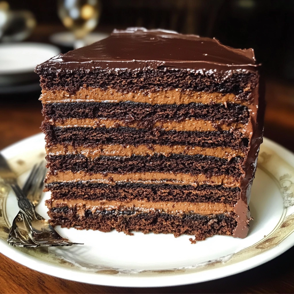 12 Layer Chocolate Cake