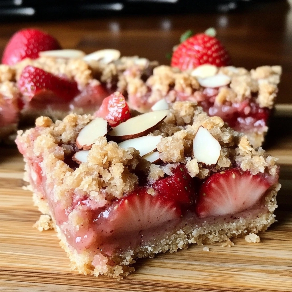 Almond Flour Strawberry Pie Bars