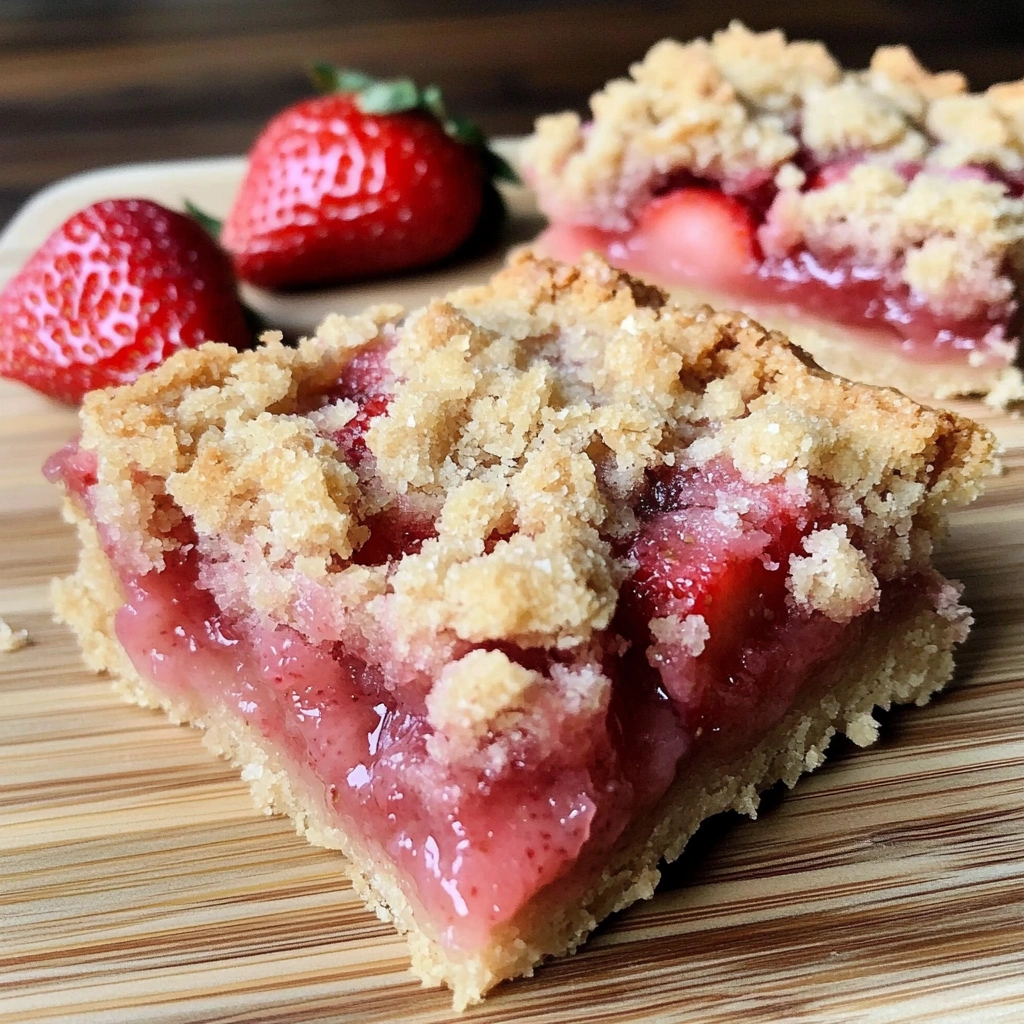 Almond Flour Strawberry Pie Bars