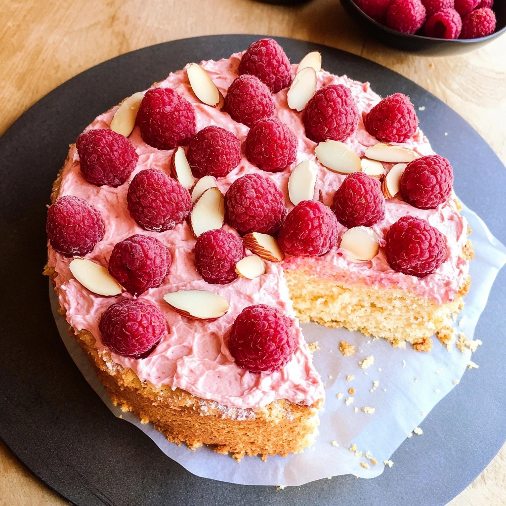 Almond Raspberry Cake