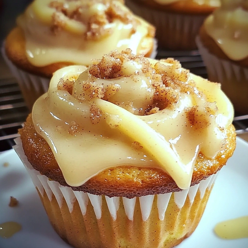 Apple Cinnamon Roll Cupcakes