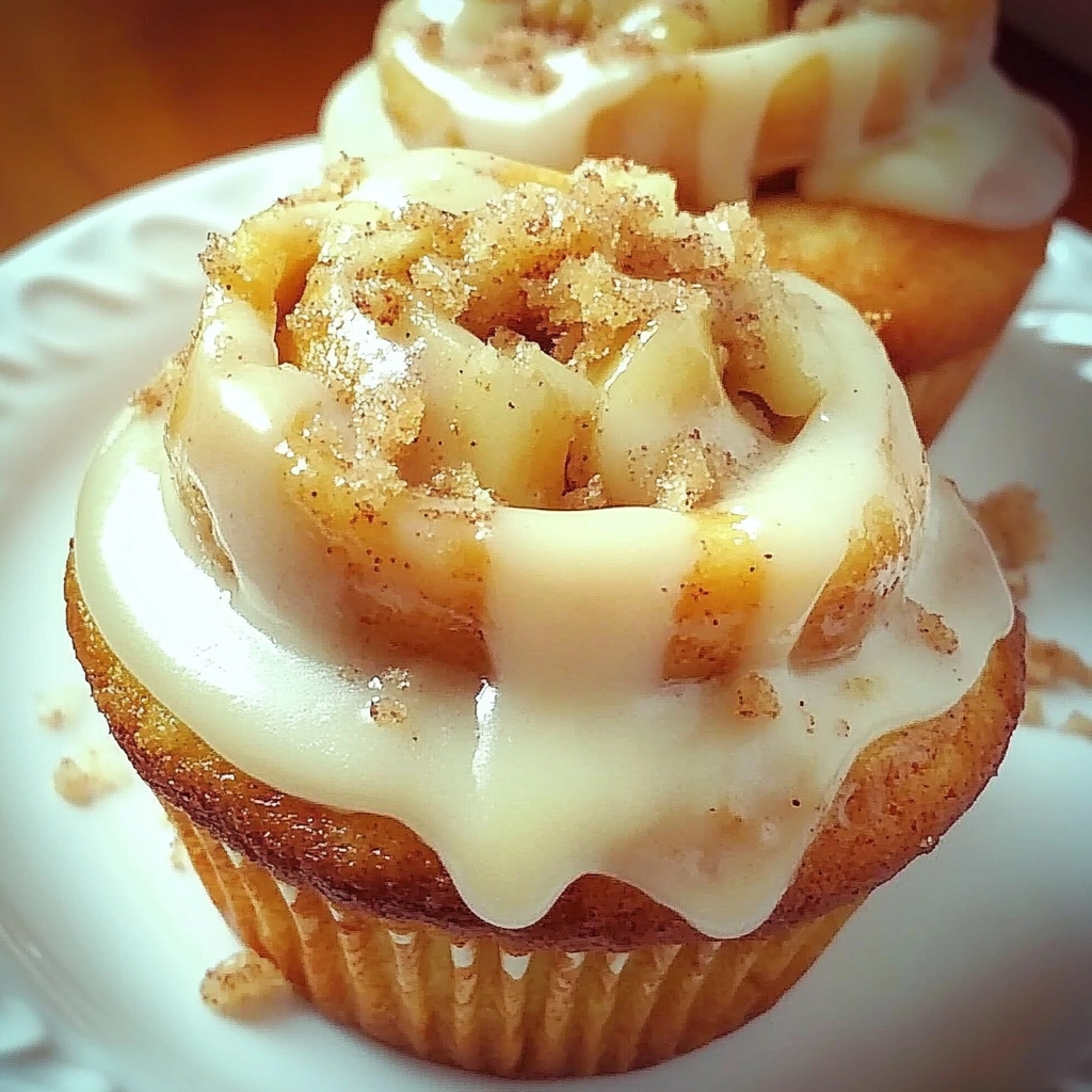 Apple Cinnamon Roll Cupcakes