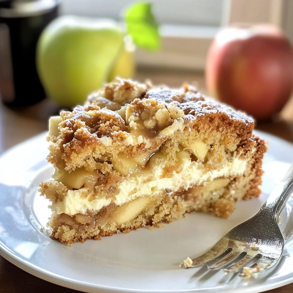 Apple Coffee Cake With Cream Cheese Filling
