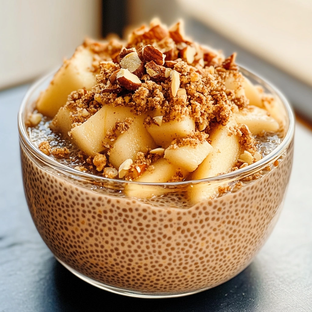 Apple Crumble Chia Pudding
