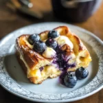 Baked Blueberry Cream Cheese French Toast