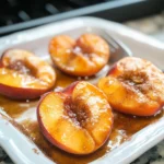 Baked Peaches with Brown Sugar and Cinnamon