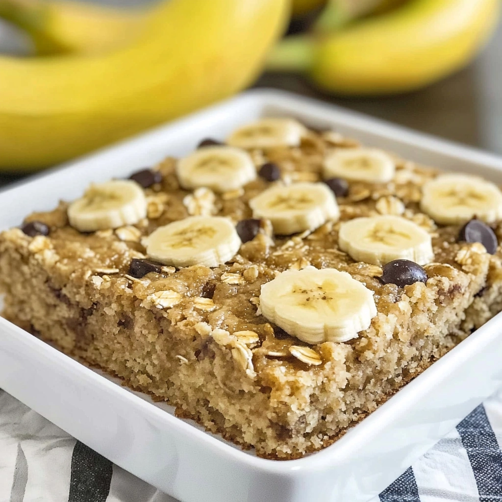 Banana Oatmeal Breakfast Cake