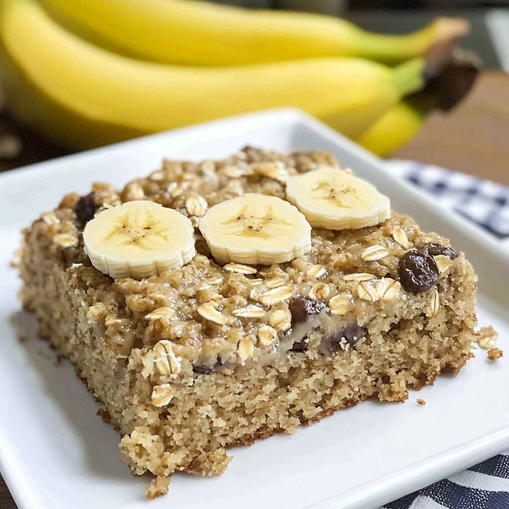 Banana Oatmeal Breakfast Cake