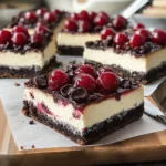 Black Forest Cheesecake Bars