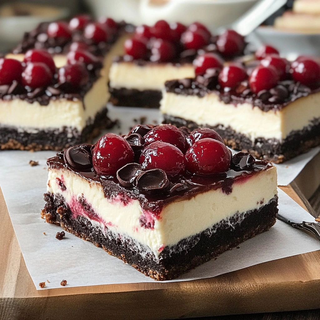 Black Forest Cheesecake Bars