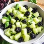 Blackberry Honeydew Salad with Basil
