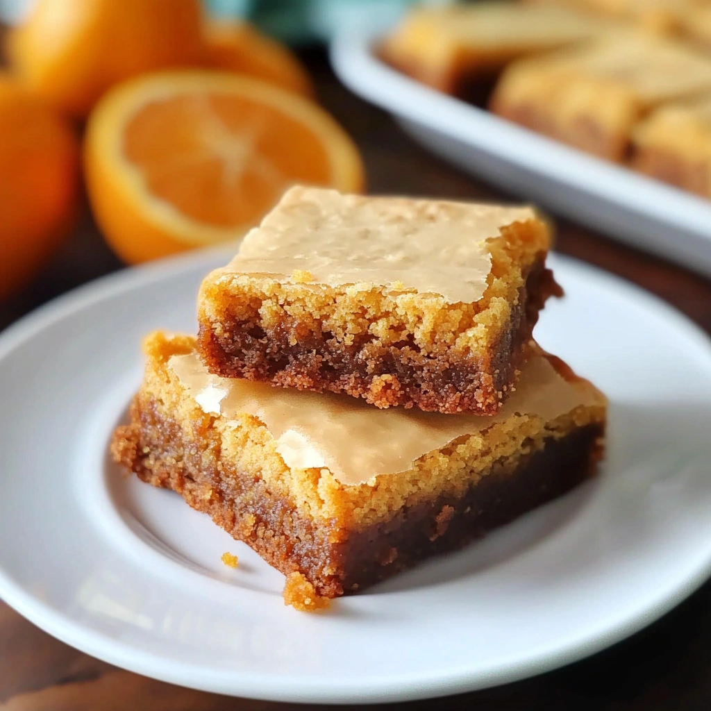 Blonde Orange Brownies