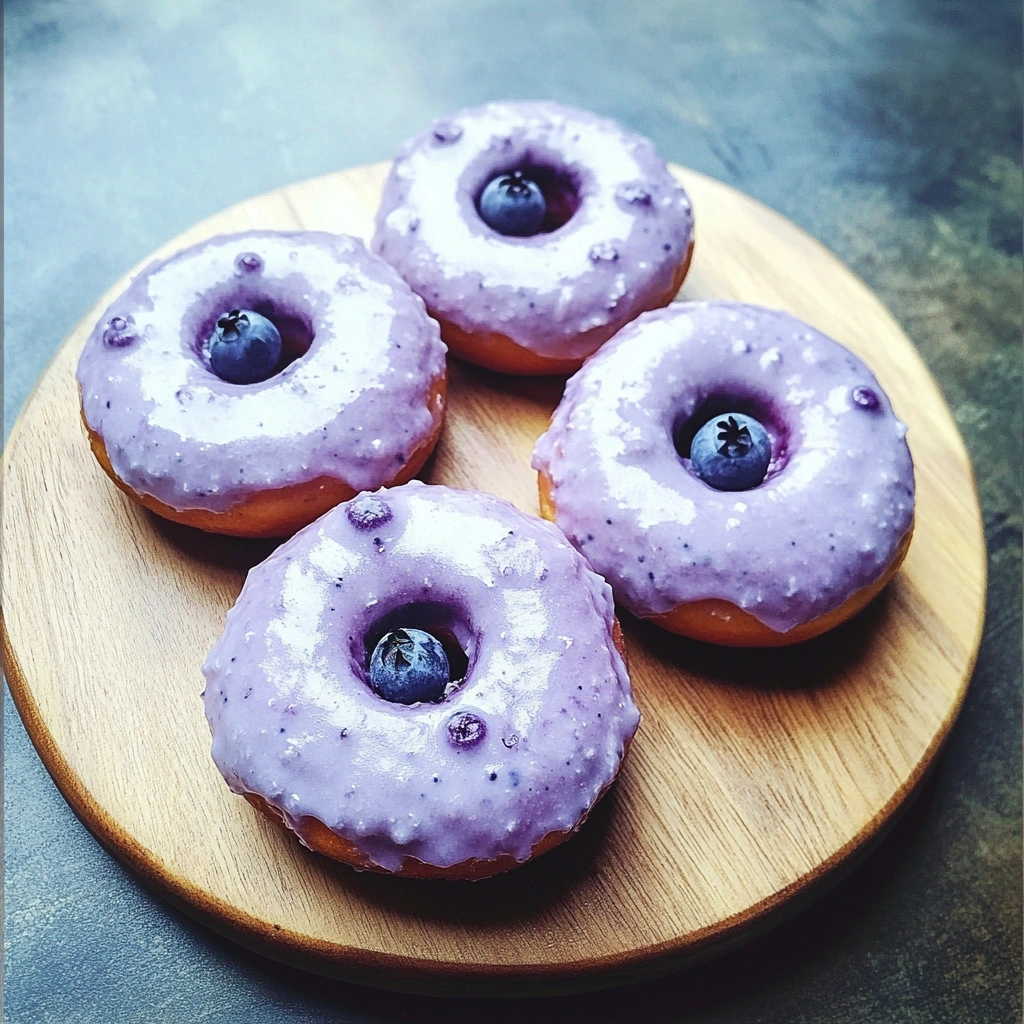Blueberry Cake Donuts