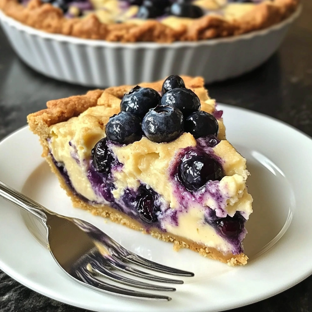 Blueberry Cheesecake Cookie Pie