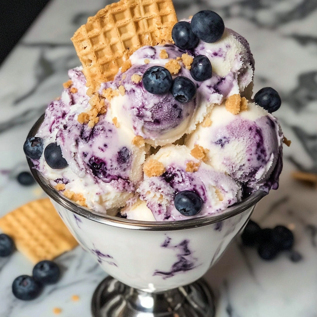 Blueberry Cheesecake Ice Cream