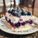 Blueberry Cheesecake Poke Cake