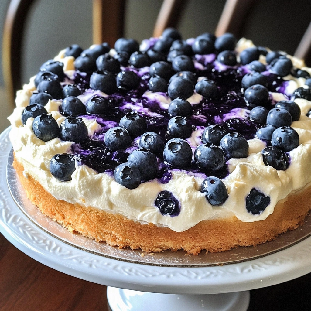 Blueberry Cream Cake