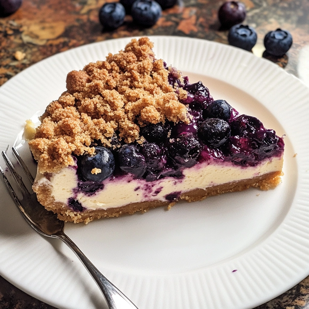 Blueberry Crumble Cheesecake