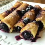 Blueberry French Toast Roll Ups