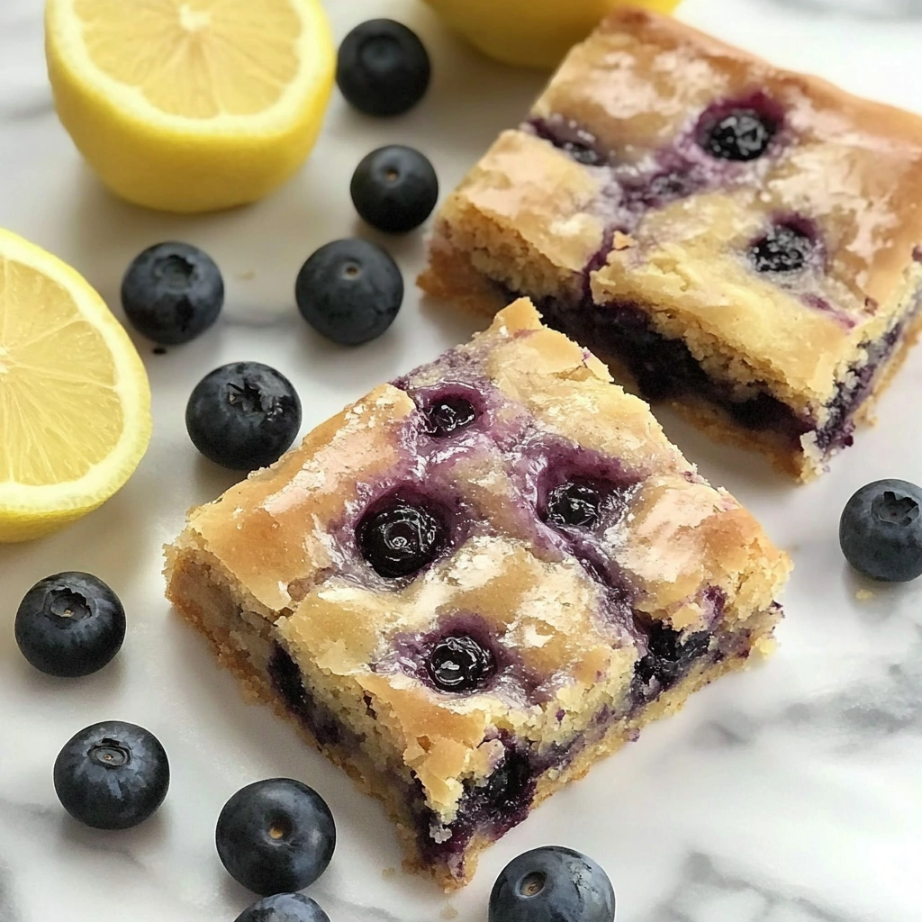 Blueberry Lemon Blondies