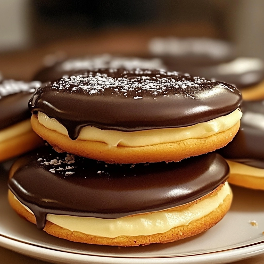 Boston Cream Pie Cookies