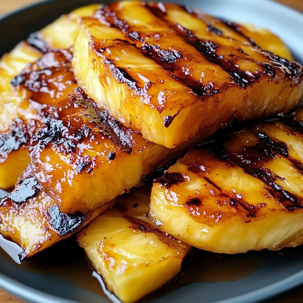 Brown Sugar Cinnamon Grilled Pineapple