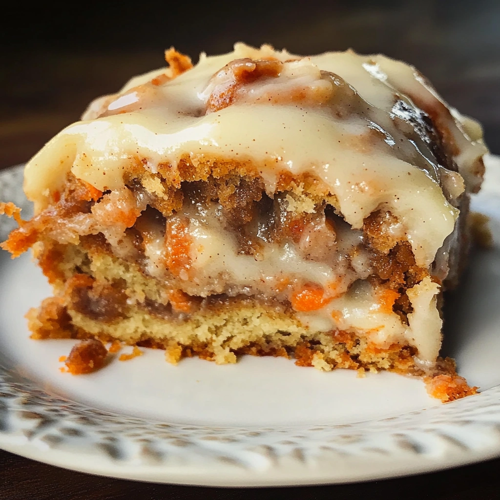 Carrot Cake Cinnamon Rolls