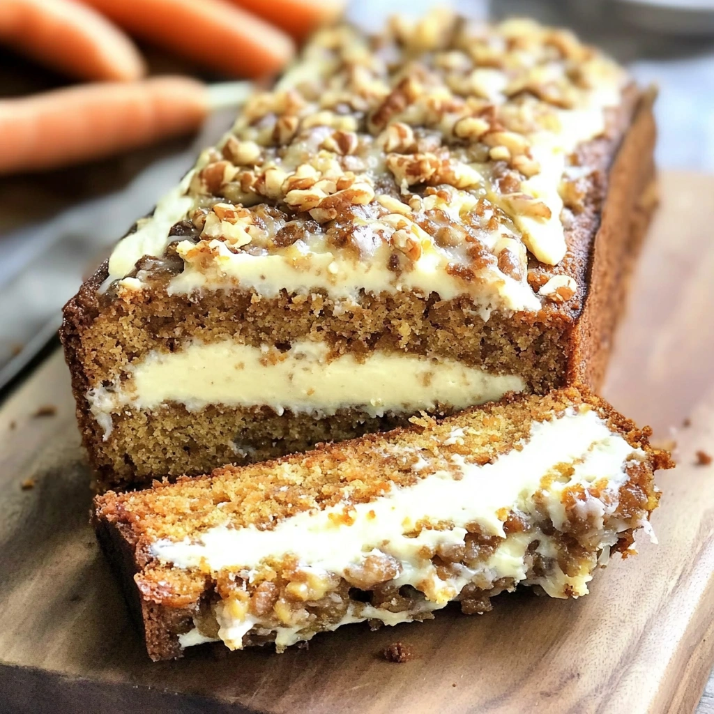 Carrot Cake Loaf with Cream Cheese Filling