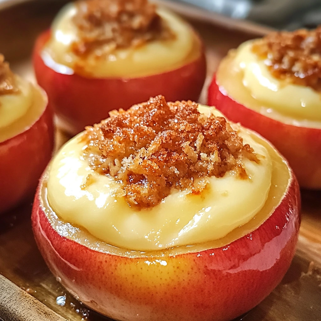 Cheesecake Stuffed Baked Apples