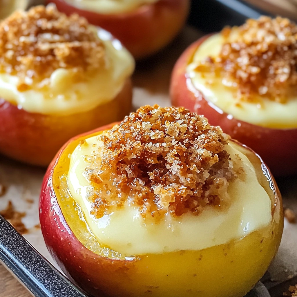 Cheesecake Stuffed Baked Apples