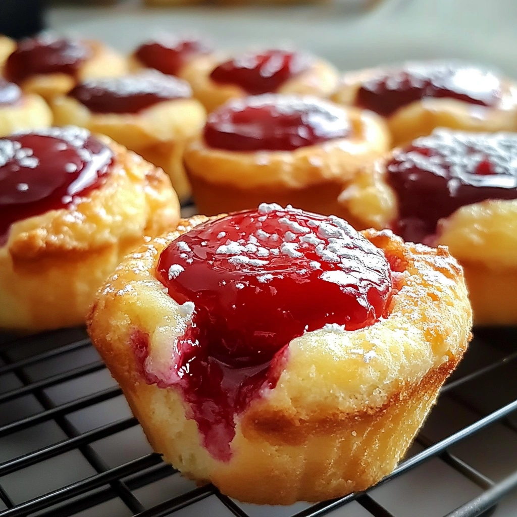 Cherry Cheesecake Crescent Muffins